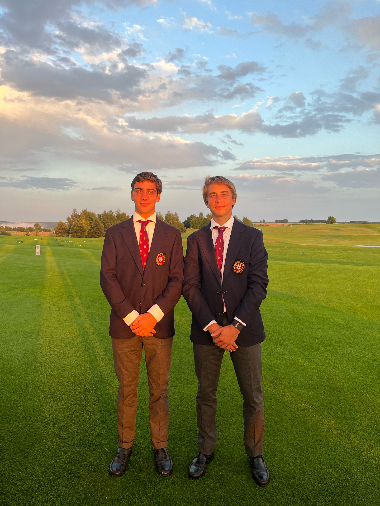 Konstantin and José Miguel in national team blazers
